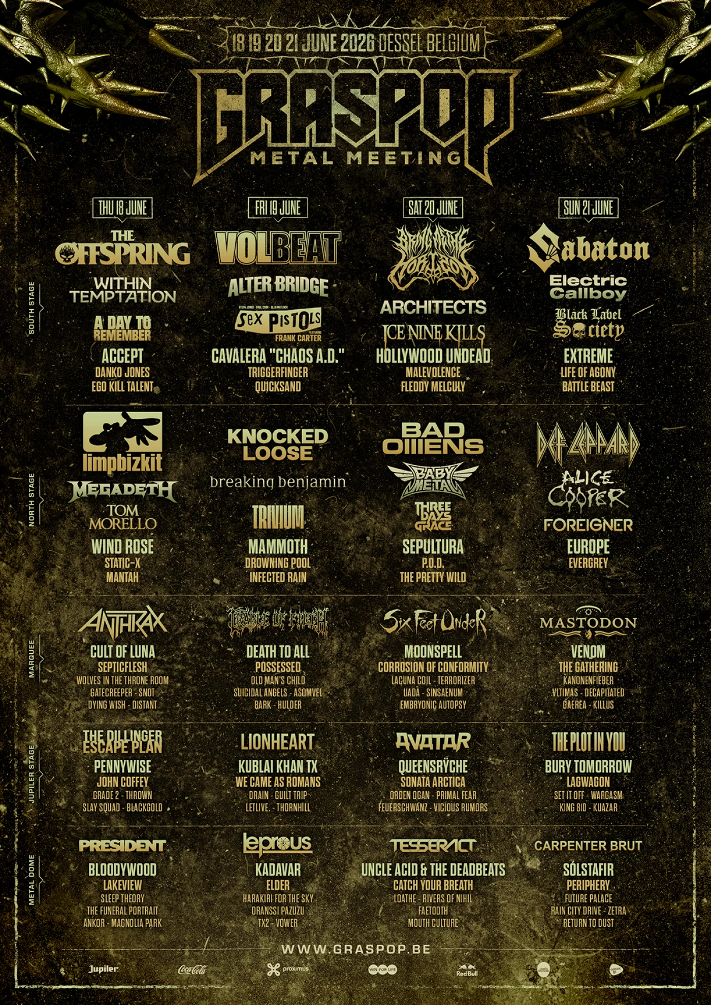 Graspop Metal Meeting 2026 festival artwork