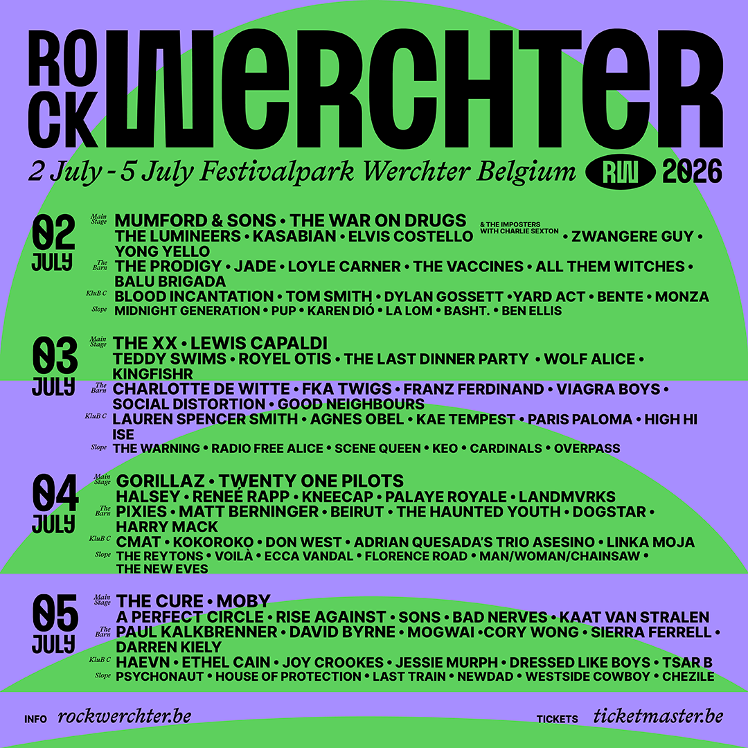 Rock Werchter 2026 festival artwork